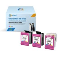 HP set 3 τεμαχίων συμβατό INK 304XL (N9K07AE) COLOR  (18ml)