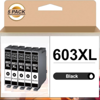 INK ΣΥΜΒΑΤΟ EPSON 603XL BLACK x5 τεμάχια (500)